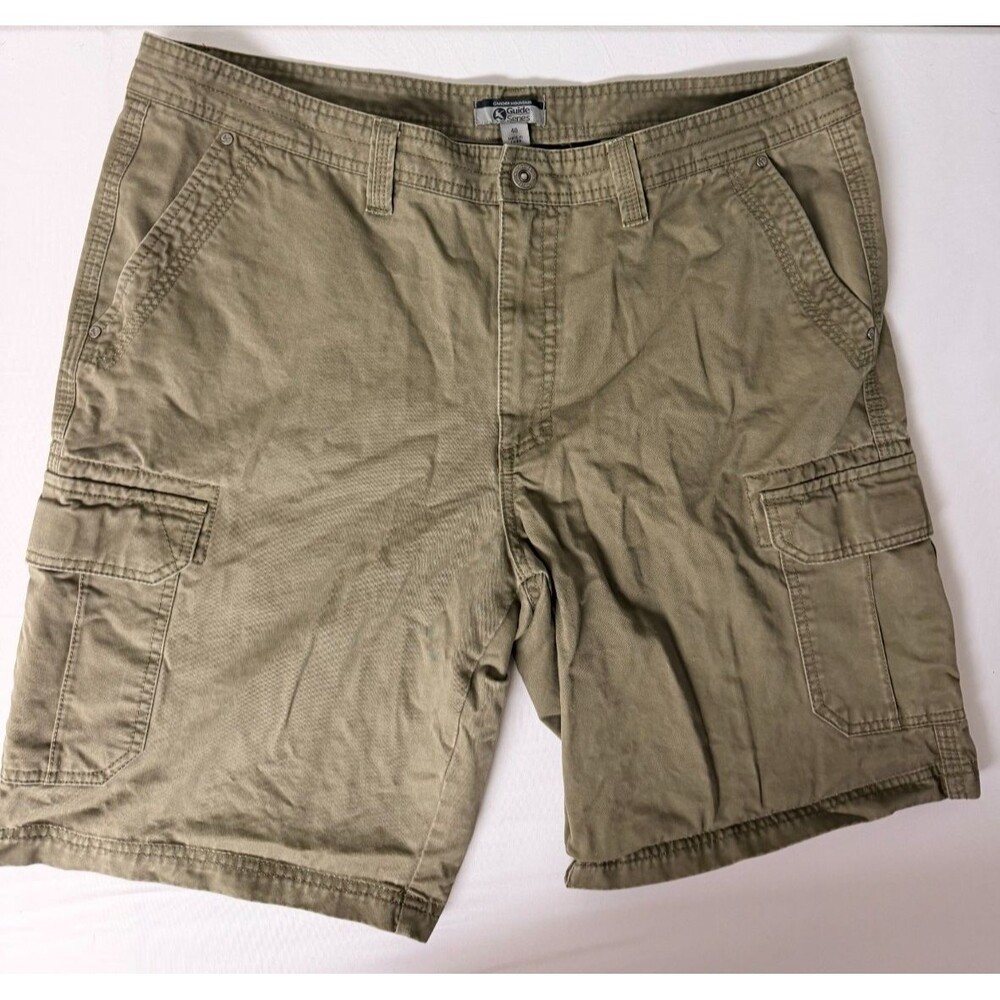 Gander Mountain Guide Series Mens 40 Olive Cargo Utility Shorts Outdoor